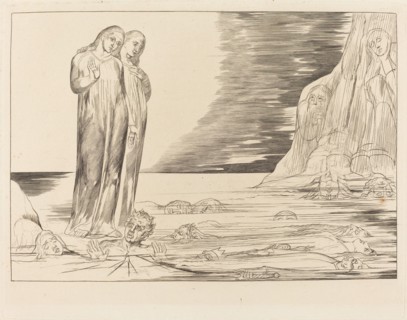 The Circle of the Traitors; Dante's Foot Striking Bocca degli Abbate, 1827.