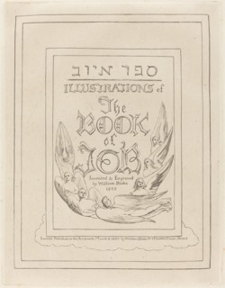 Title-Page of the Engraved Illustrations to the Book of Job, 1825.