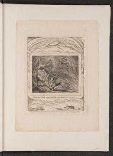 The Lord Answering Job out of the Whirlwind, 1825.