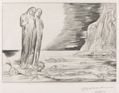 The Circle of the Traitors; Dante's Foot Striking Bocca degli Abbate, 1827.