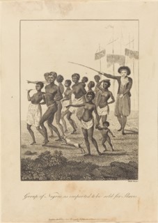 Group of Negros, as imported to be sold for Slaves, 1793.