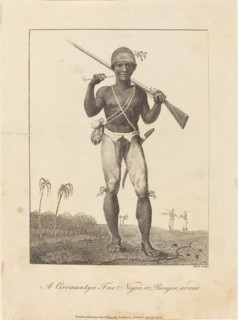 A Coromantyn Free Negro, or Ranger, armed, 1793.