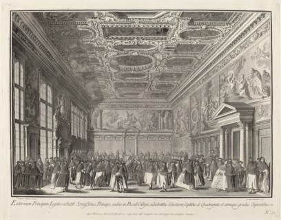 Reception by the Doge of Foreign Ambassadors in the Sala del Collegio, 1763/1766.