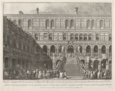 The Doge Crowned on the Scala dei Giganti of the Ducal Palace, 1763/1766.