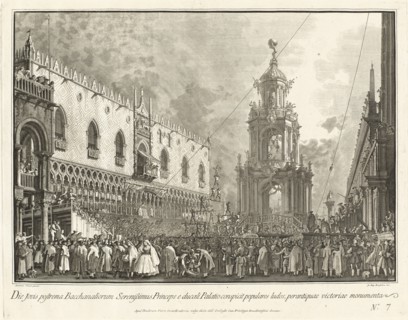 The Doge Attends the Giovedi Grasso Festival in the Piazzetta, 1763/1766.