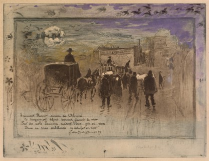 Funeral Procession on the Boulevard de Clichy, 1887.
