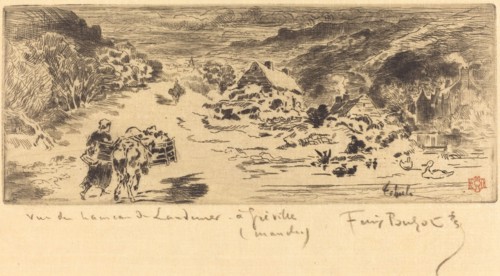 L'Entrée de Landemer (Hague), c. 1873.