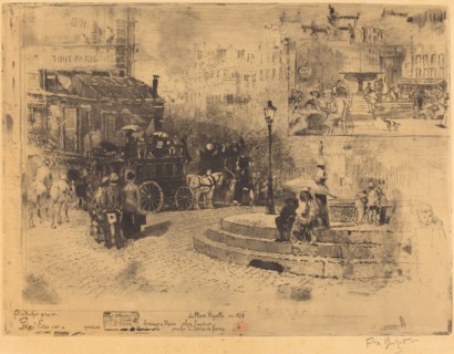 La Place Pigalle en 1878 (Place Pigalle in 1878), 1878.