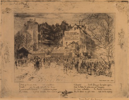 La Place des Martyrs et La Taverne du Bagne (The Place des Martyrs and the Jailhouse Tavern), 1885.