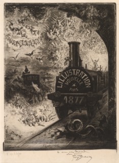 Frontispiece for L'Illustration Nouvelle: The Burial of the Burin, 1877.