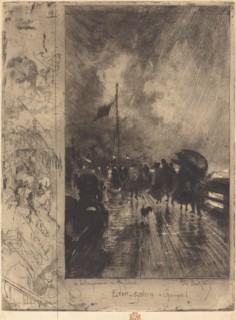 Un Débarquement en Angleterre (Landing in England), 1879.