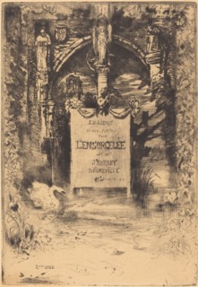 Ex-Libris pour "L'Ensorcelée" (Bookplate for "L'Ensorcelée"), c. 1883/1885.