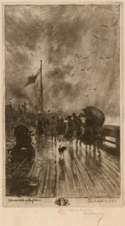 Un Débarquement en Angleterre, (Landing in England) 1879.