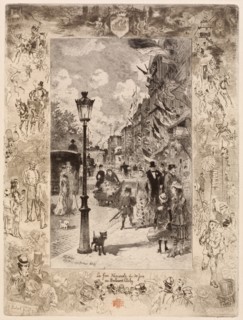 La Fête nationale au Boulevard Clichy (National Holiday on the Boulevard de Clichy), 1878.