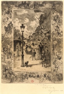 La Fête nationale au Boulevard Clichy (National Holiday on the Boulevard de Clichy), 1878.