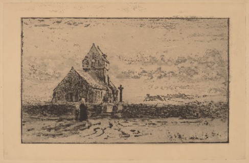 L'Église de Jobourg, 1887.