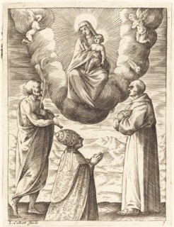 Boniface VIII with Saints Francis and Crispin Adoring the Virgin and Child, 1608/1611.