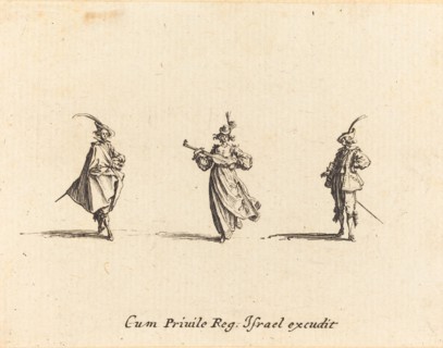 Lady with String Instrument, and Two Gentlemen, probably 1634.