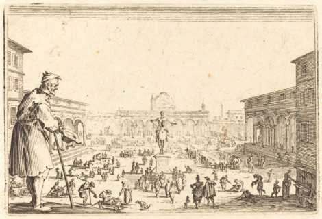 Piazza SS. Annunziata, Florence, c. 1622.