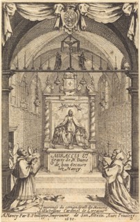 Frontispiece for the Miracles and Graces of Our Lady of "Bon-Secours-les-Nancy".