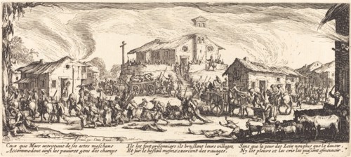 Plundering and Burning a Village, c. 1633.