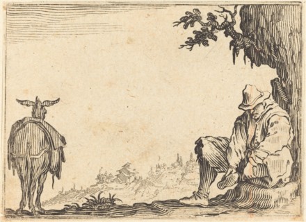 Peasant Removing His Shoe, c. 1622.