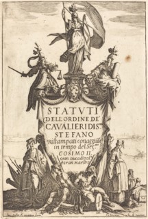 Frontispiece for the "Statutes of the Order of the Knights of Saint Stephen".