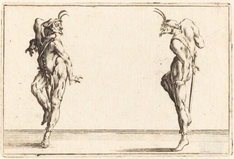 Two Pantaloons Dancing, c. 1622.