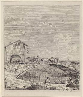 The Wagon Passing Over a Bridge, c. 1735/1746.