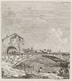 The Wagon Passing over a Bridge, c. 1735/1746.