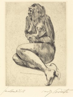 Kauernder weiblicher akt (Crouching Female Nude), 1914.