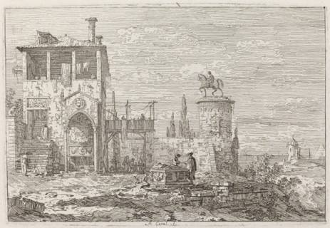 The Equestrian Monument [upper right], c. 1735/1746.