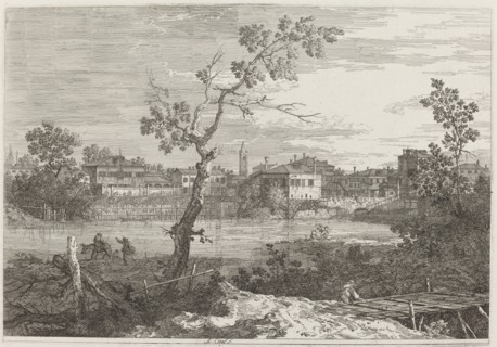 View of a Town on a River Bank, c. 1735/1746.