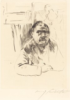 Selbstbildnis im Pelz (Self-Portrait in a Fur Coat), 1913.