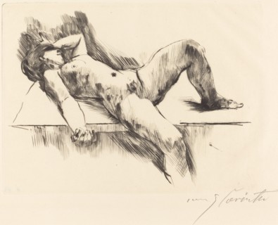 Liegender Weiblicher Akt III (Reclining Female Nude III ), 1913.