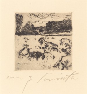 Weidende Schafe (Grazing Sheep), 1916.