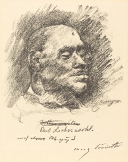 Totenmaske Liebknechts (Liebknecht's Death Mask), 1920.
