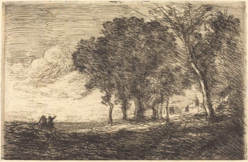 Italian Landscape (Paysage d'Italie), c. 1865.