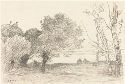 Willows and White Poplars (Saules et peupliers blancs), 1871.