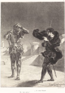 The Ghost on the Terrace (Act I, Scene V), 1843.