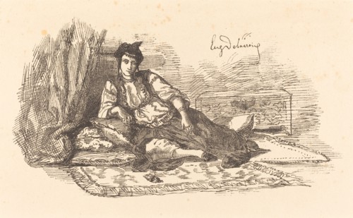 Jewish Woman of Algiers (Juive d'Alger et une rue à Alger), 1838.