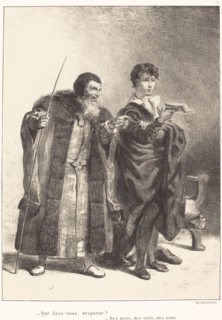 Polonius and Hamlet (Act II, Scene II), 1834/1843.
