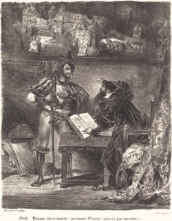 Mephisto Appears to Faust.
