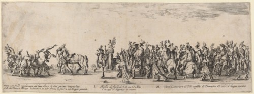 Master of His Excellency's Stables and Twenty Servants, 1633. Creator: Stefano della Bella.