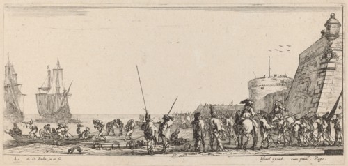 Soldiers Overseeing Embarkation, 1644.