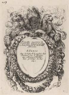 Title Page for "Nouvelles inventions de Cartouches", 1647.