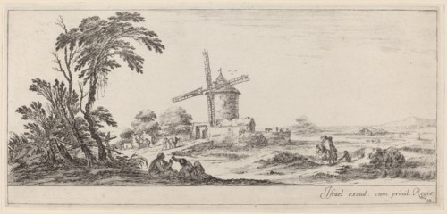 Landscape with Windmill, in or before 1647.