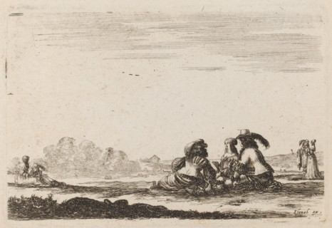 Lords and Ladies Conversing, 1642.