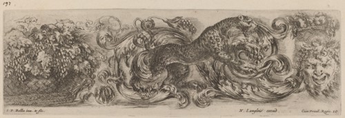 Ornamental Frieze with Leopard, probably 1648.