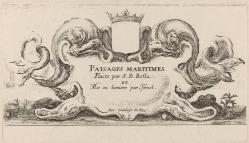Title Page for "Paysages maritimes", 1644.